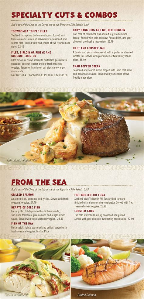 outback steakhouse dinner|outback steakhouse menu specials 2024.